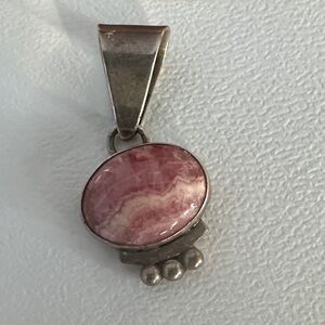 Elegant Pink Stone Pendant